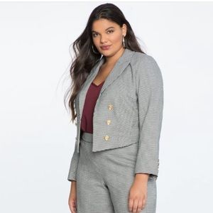 NWT Eloquii B&W Houndstooth Blazer